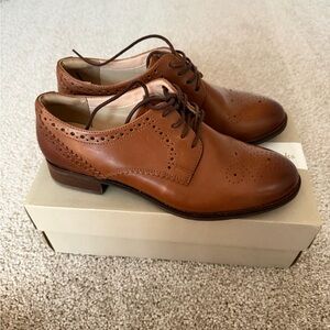 NEW Women’s Clarks Brown Leather Oxford Shoes 8.5 Netley
